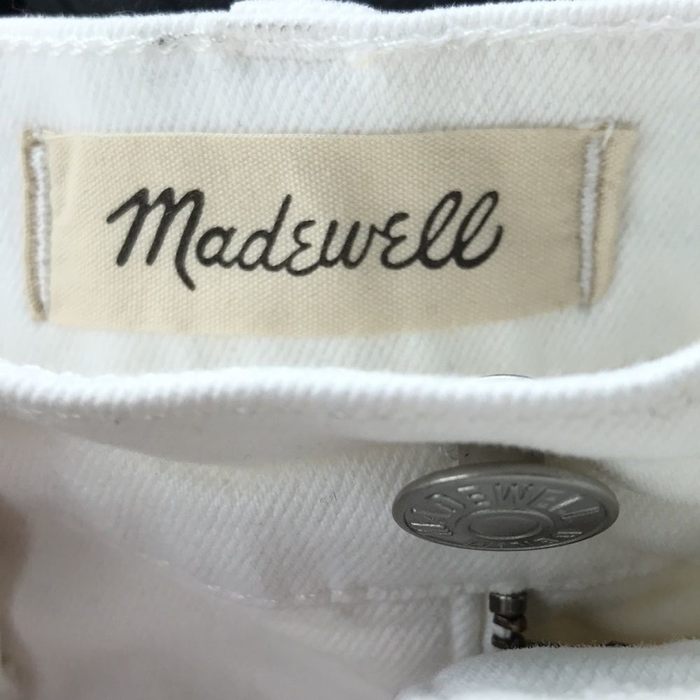 MADEWELL the Perfect Vintage Jean! white, raw hem - Picture 4 of 8
